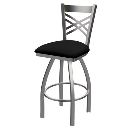 Holland Bar Stool Co 30" Swivel Bar Stool, SS Finish, Rein Thatch Seat 82030SS026